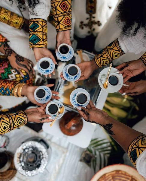 Ethiopian coffee ceremony (buna)