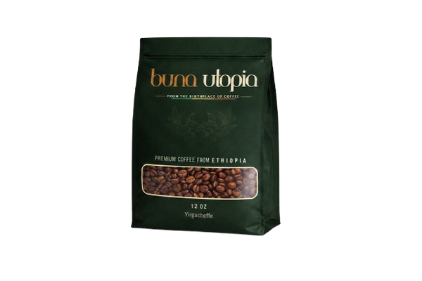 Premium Ethiopian Yirgacheffe Roasted Coffee – Grade 1 (12 oz)