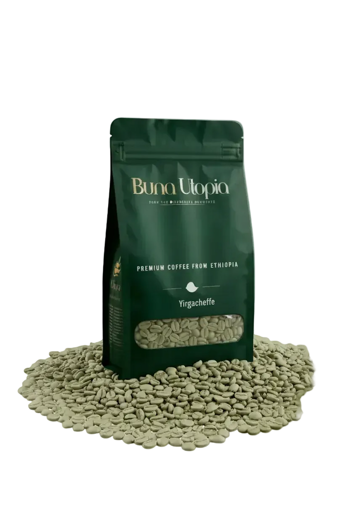 Ethiopian Yirgacheffe Green Coffee Beans Grade 1 – Unroasted | Home Roasting | 12oz