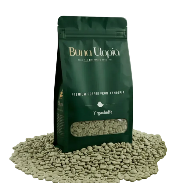 Ethiopian Yirgacheffe Green Coffee Beans Grade 1 – Unroasted | Home Roasting | 12oz