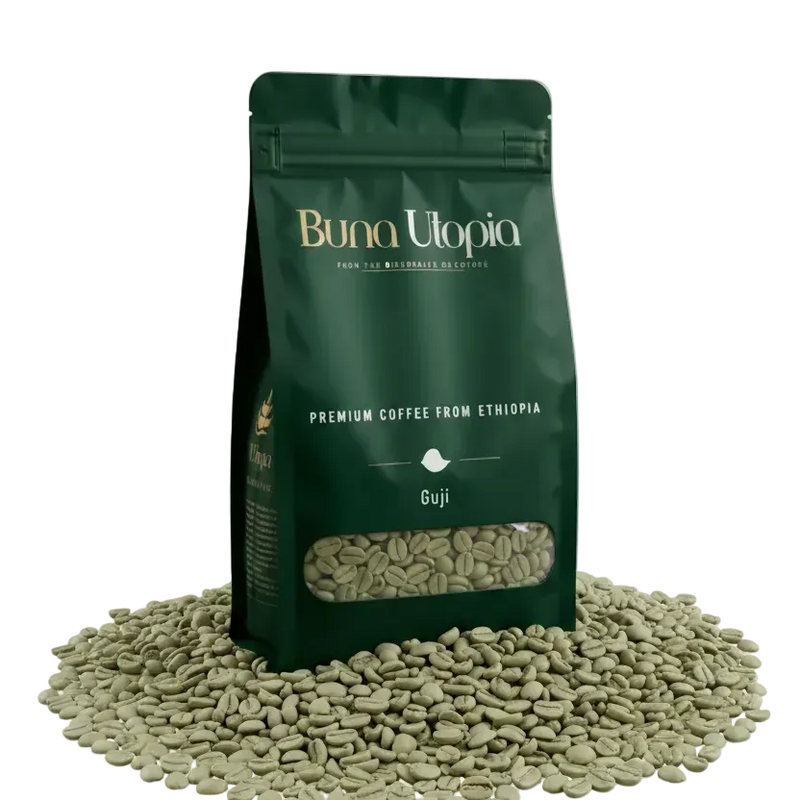 Ethiopian Guji Green Coffee Beans Grade 1 – Unroasted | Home Roasting | 12oz